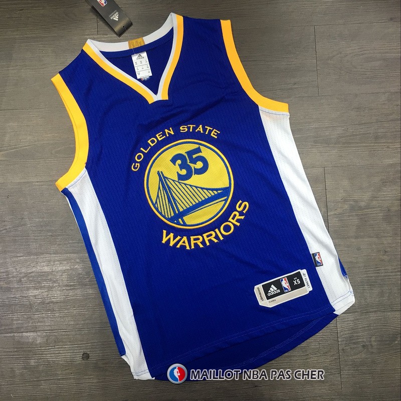 Maillot Enfant Golden State Warriors Durant 35 Bleu
